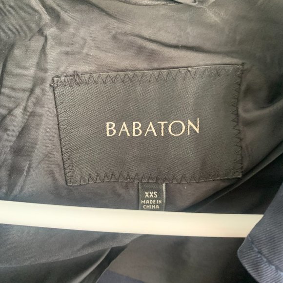 Aritzia Babaton Navy Trench Coat - Picture 6 of 6